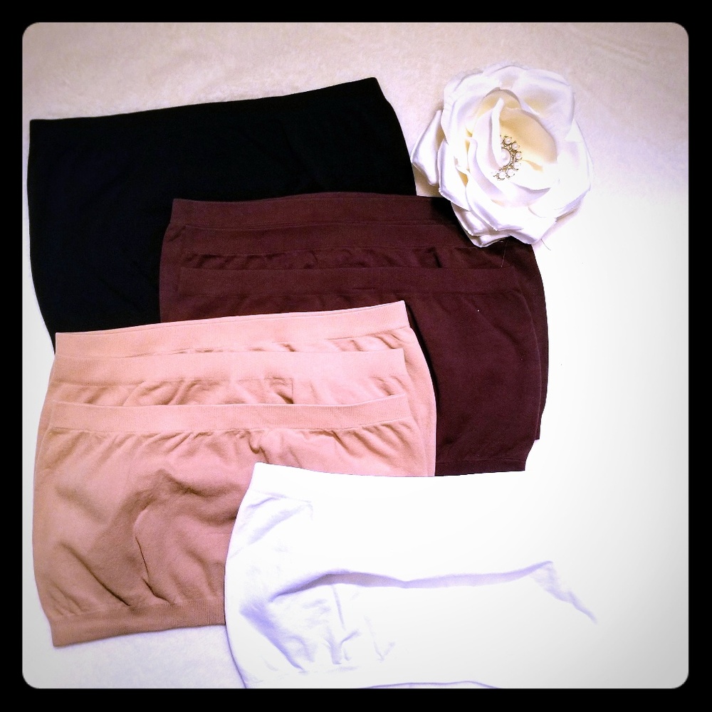 NWOT Bandeau bras in neutral colors